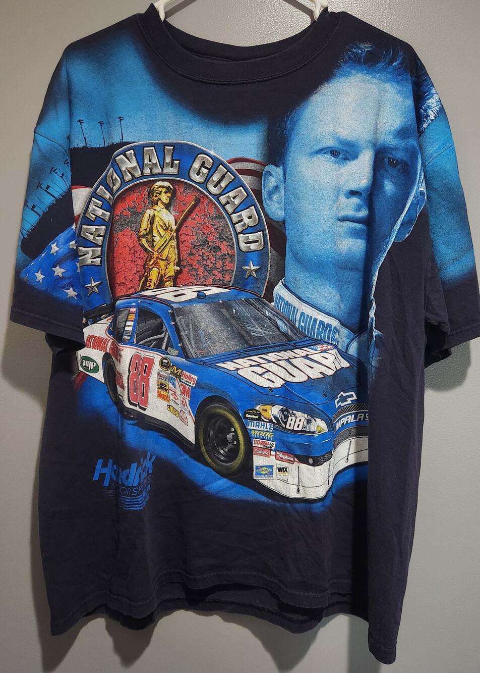 VTG Dale Earnhardt Jr AOP National Guard Chase Hendrick 2XL NASCAR Shirt
